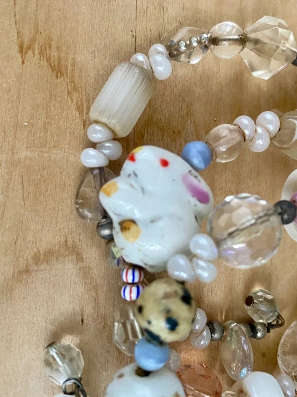 Vintage Bracelet - Artisan made, unique (made to order), animals, memory wire.